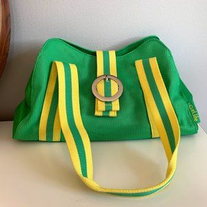 Curl.life Green Canvas Handbag